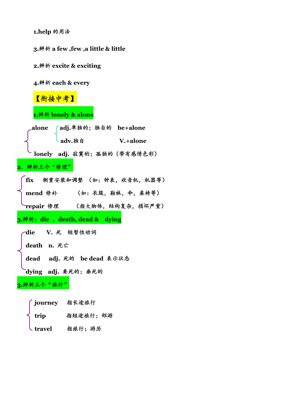 人教版go for it 八年级下册英语Unit2重点知识汇总.doc_第2页