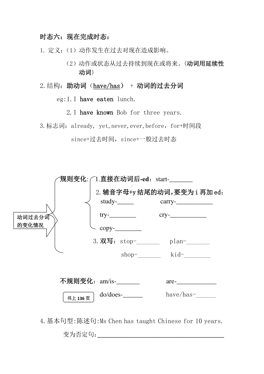 人教版goforit八年級下冊英語現在完成時態專題講解與練習含答案docx