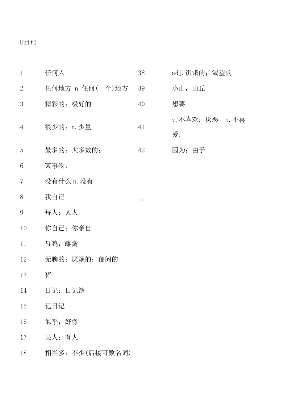 人教版go for it 八年级下册英语单词默写汇编.doc_第1页