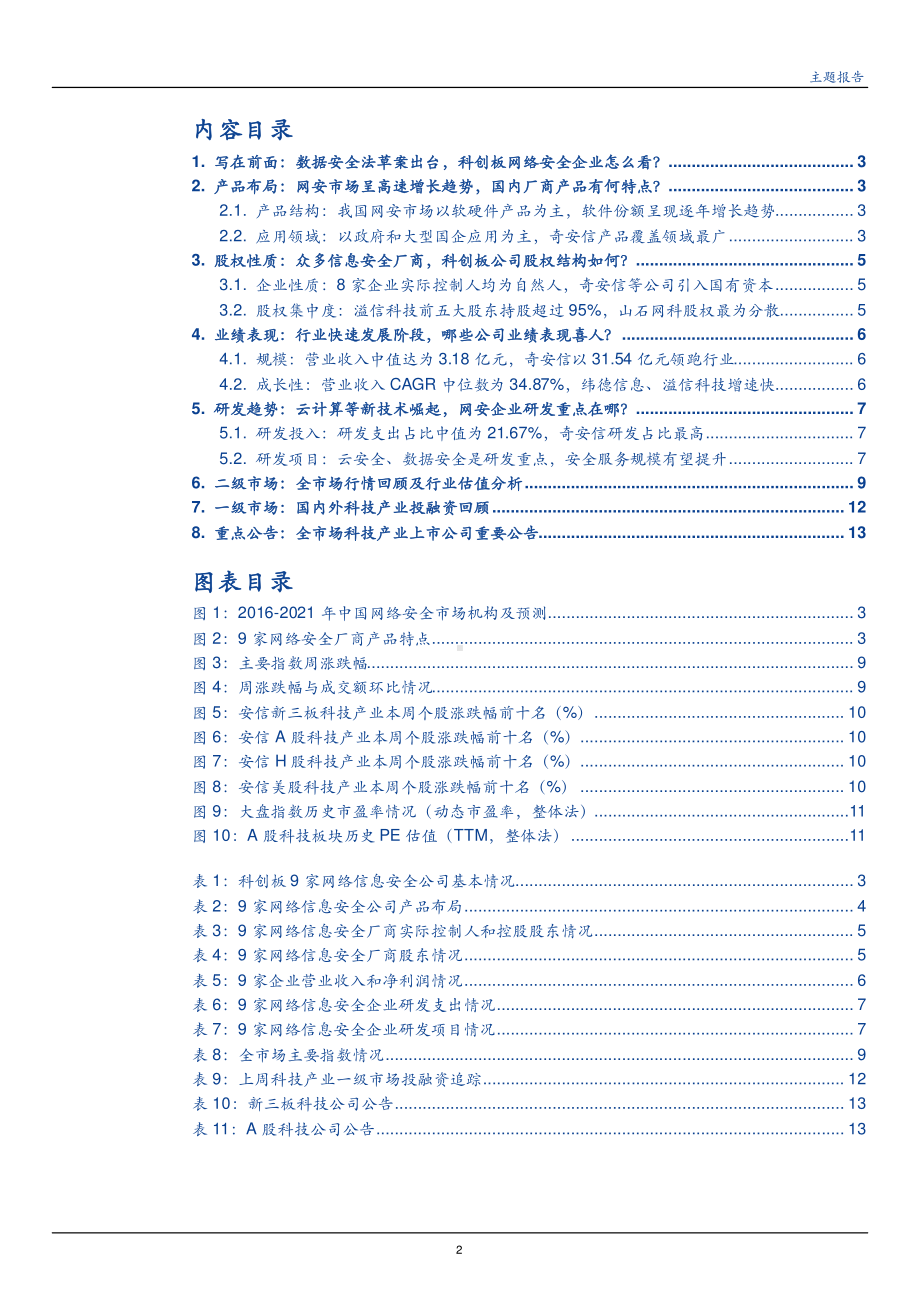 科技行业：全市场科技产业策略报告第七十一期科创板一周年网络信息安全产业链公司再梳理.pdf_第1页