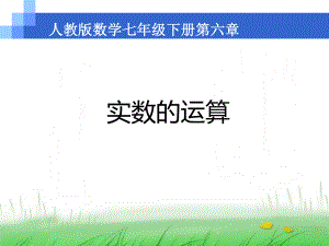 2020-2021学年人教版数学七年级下册6.3实数 课件(1).pptx