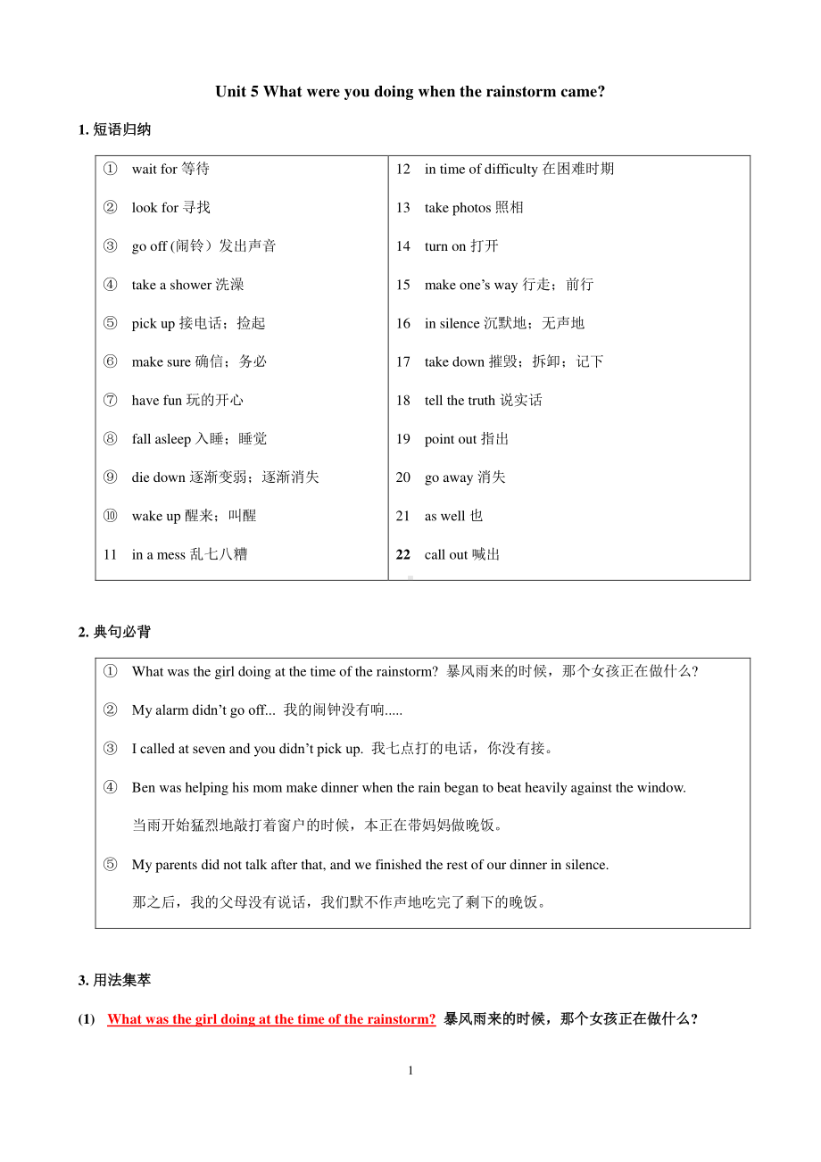 人教版八年级下册英语Unit 5 知识点语法归纳总结.docx_第1页