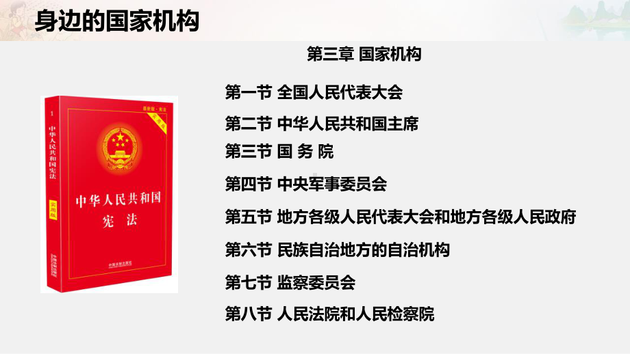 部编人教版六年级上册道德与法治《国家机构有哪些（第一课时 身边的国家机构）》课件.pptx_第3页