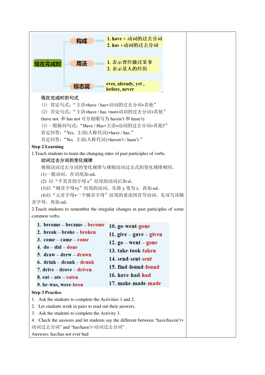 外研版八年级下册英语Module 2 Unit 3教学设计.docx_第2页