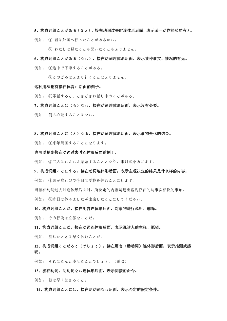 2021届高考日语重点复习资料（习题+答案）.doc_第2页