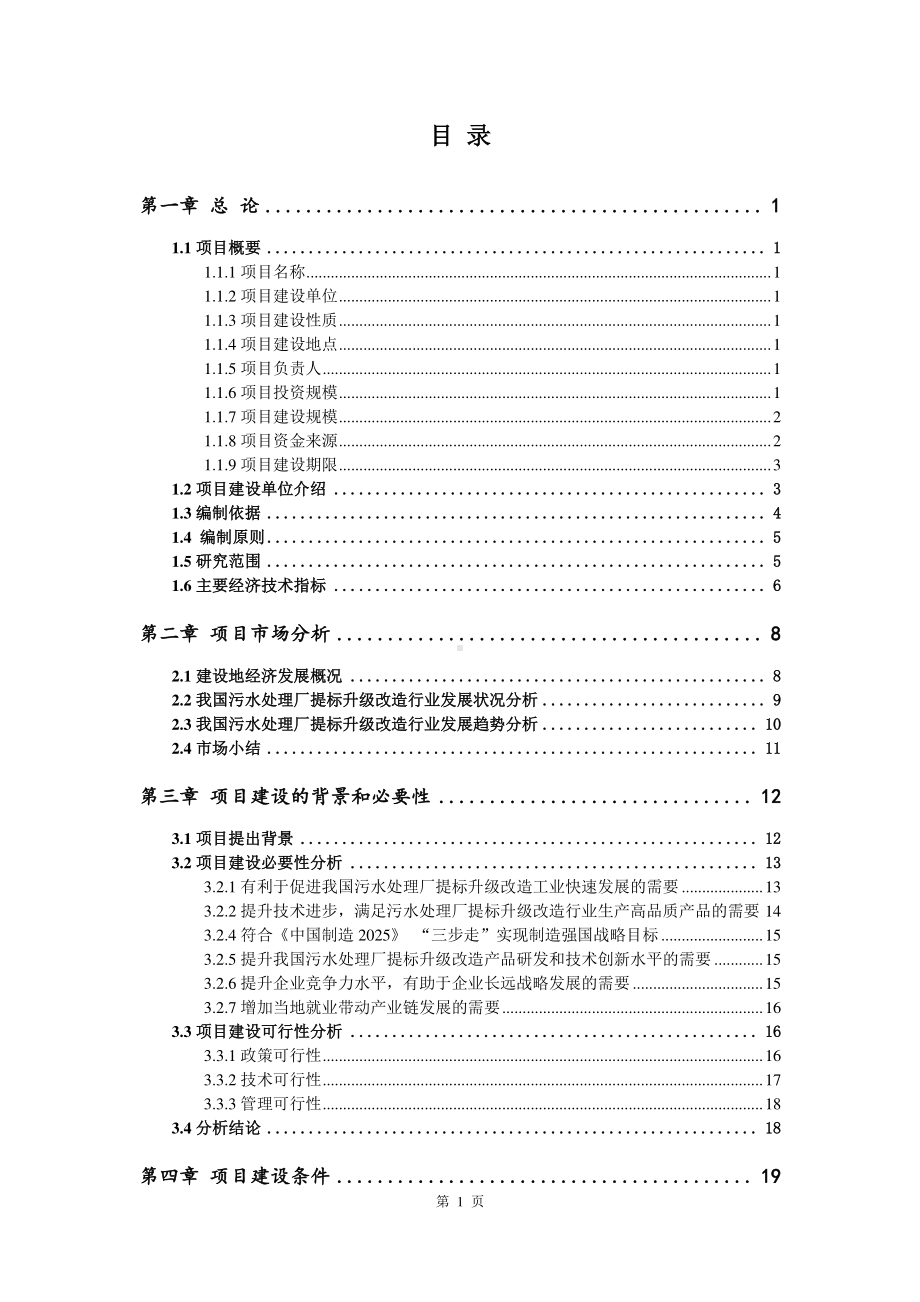 污水处理厂提标升级改造项目可行性研究报告.doc_第2页