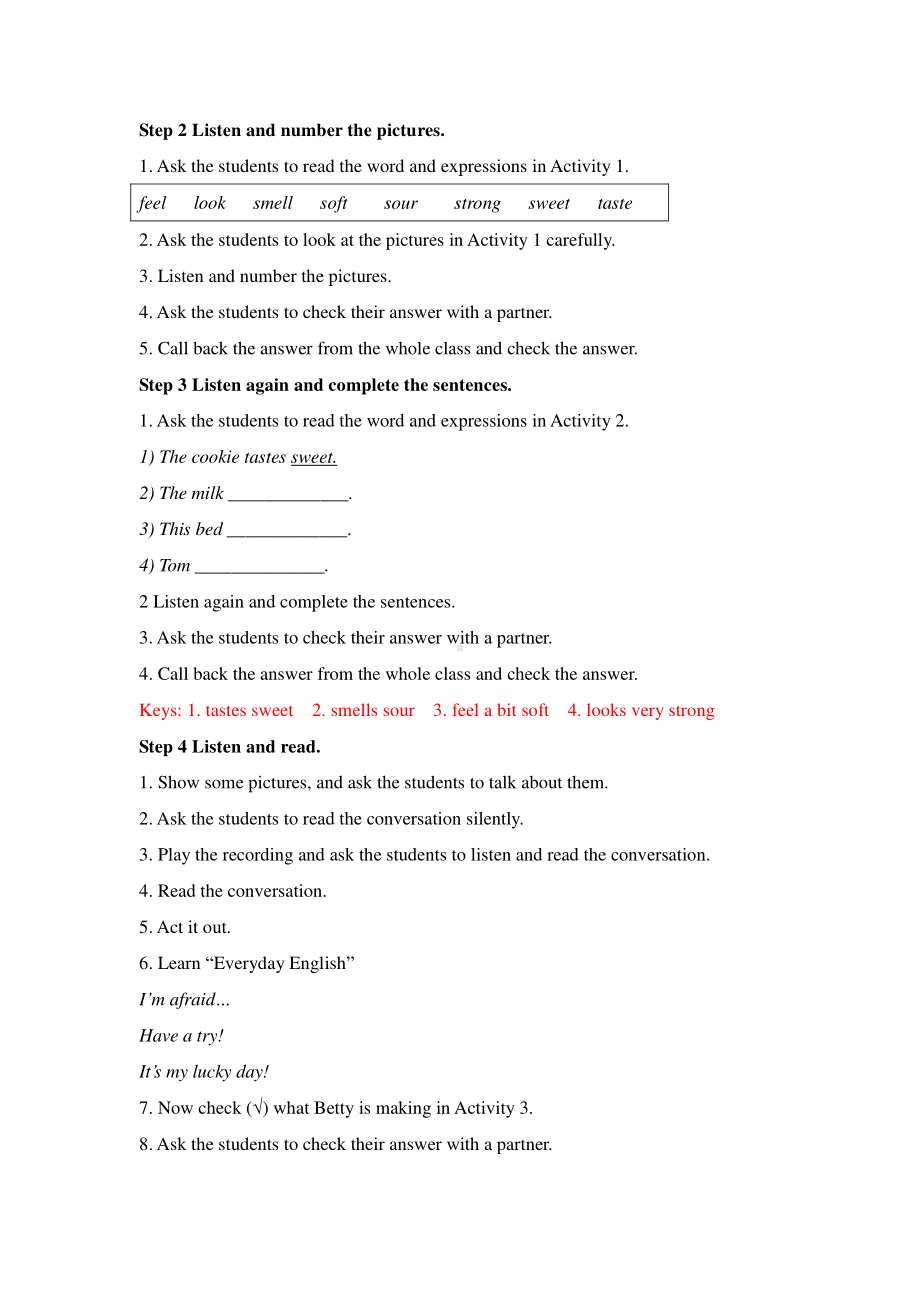 外研版八年级下册英语Module 1 Feelings and impressions 教案.doc_第3页