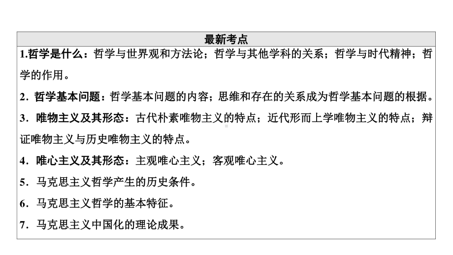 2022届江苏省高考政治一轮复习课件：必修4 第9单元 第21课　哲学基本思想.ppt_第2页