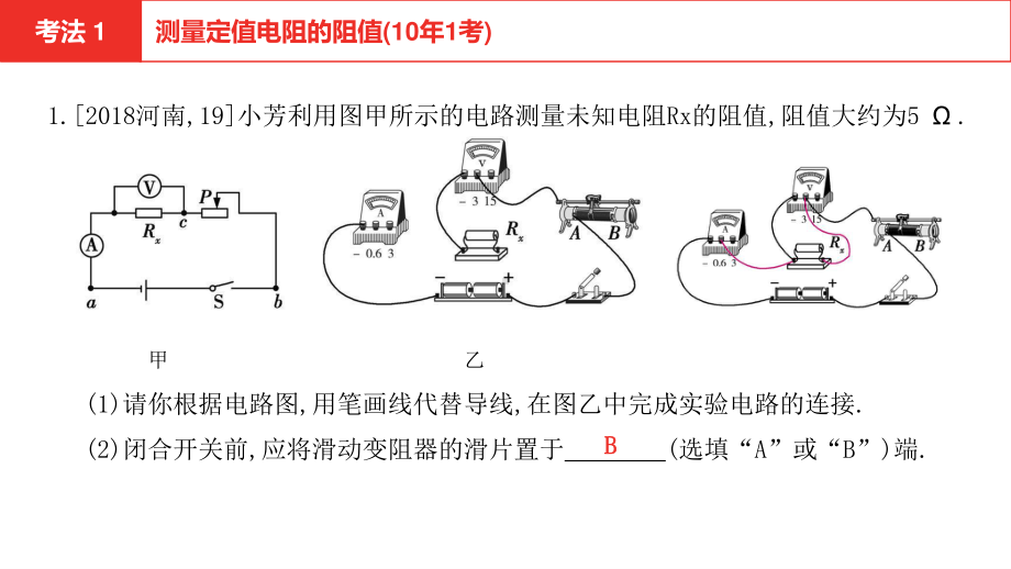 2021年河南中考物理一轮复习课件：第15章 欧姆定律 电功率（第3-5节）.pptx_第1页