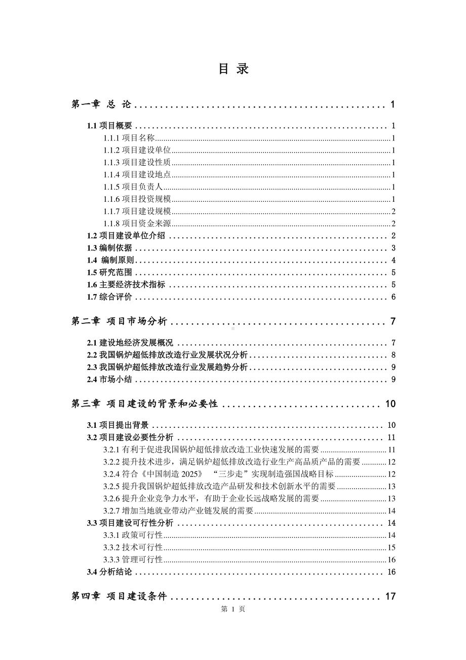 锅炉超低排放改造建设项目可行性研究报告.doc_第2页