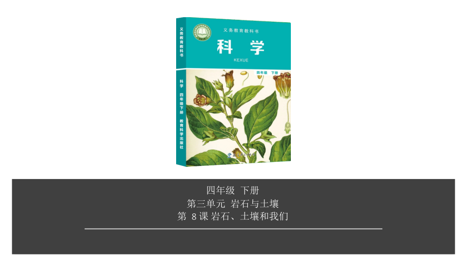 2020新教科版四年级下册科学第3单元第8课-岩石、土壤和我们ppt课件（含视频）.zip