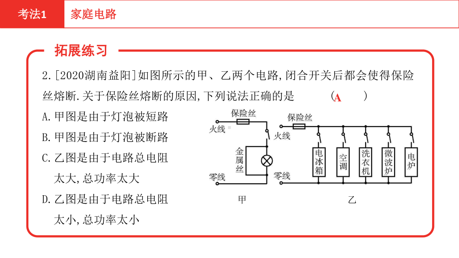 2021年河南中考物理一轮复习课件：第16章 生活用电.pptx_第3页