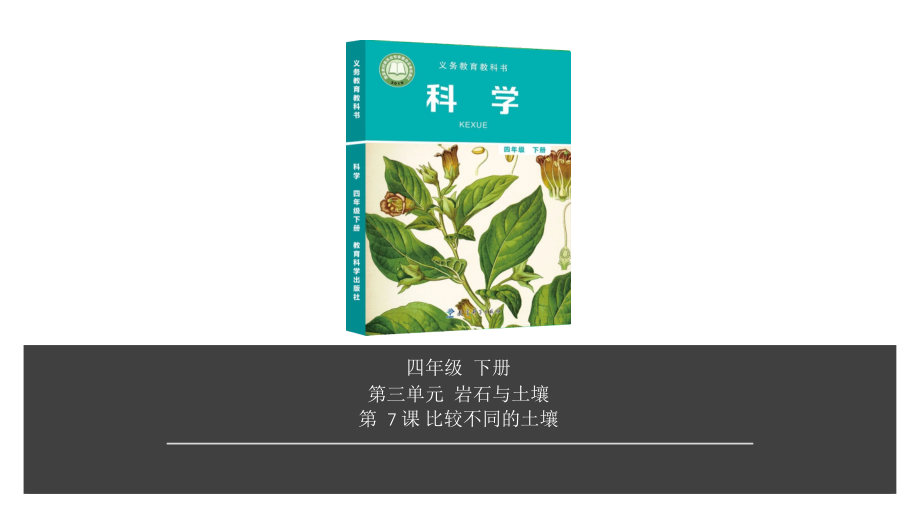 2020新教科版四年级下册科学第3单元第7课-比较不同的土壤ppt课件（含视频）.zip