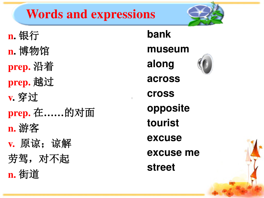 外研版七年级下册英语Module 6 复习 ppt课件.ppt_第3页