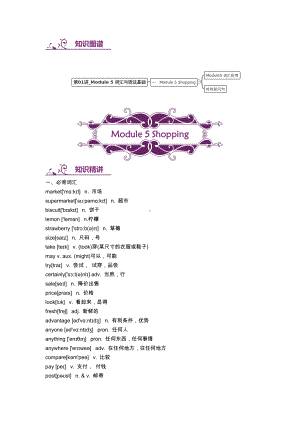 外研版七年级下册英语Module5知识点 语法点 练习题（含答案）.docx