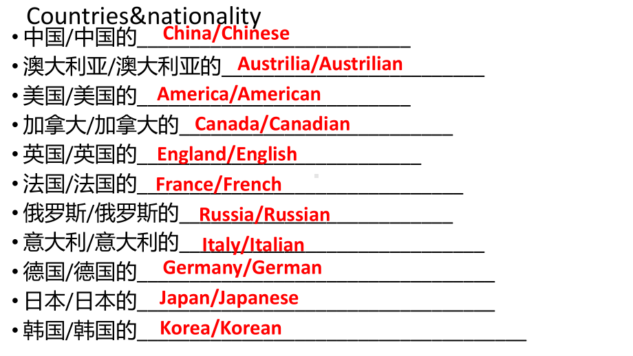 外研版七年级下册英语Module3复习与练习题 ppt课件.pptx_第3页