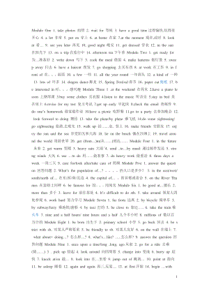 外研版七年级下册英语Module1 -12 短语2doc.doc