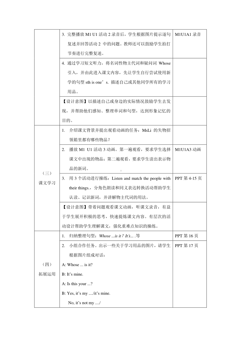 外研版七年级下册英语教案Moudle1Unit1教案.docx_第2页