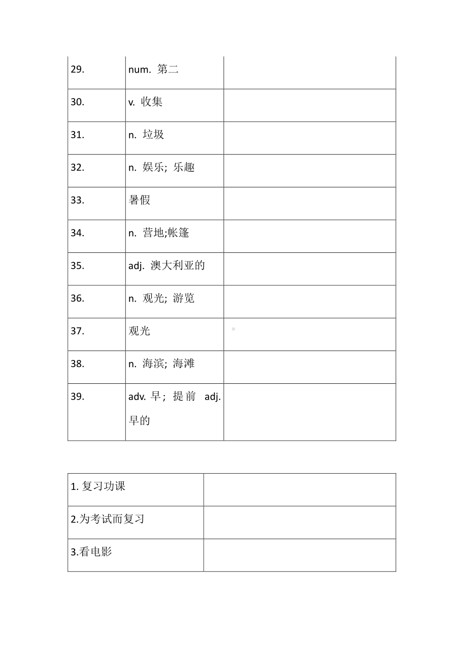 外研版七年级下册英语Module3知识点（默写版）（含答案）.docx_第3页