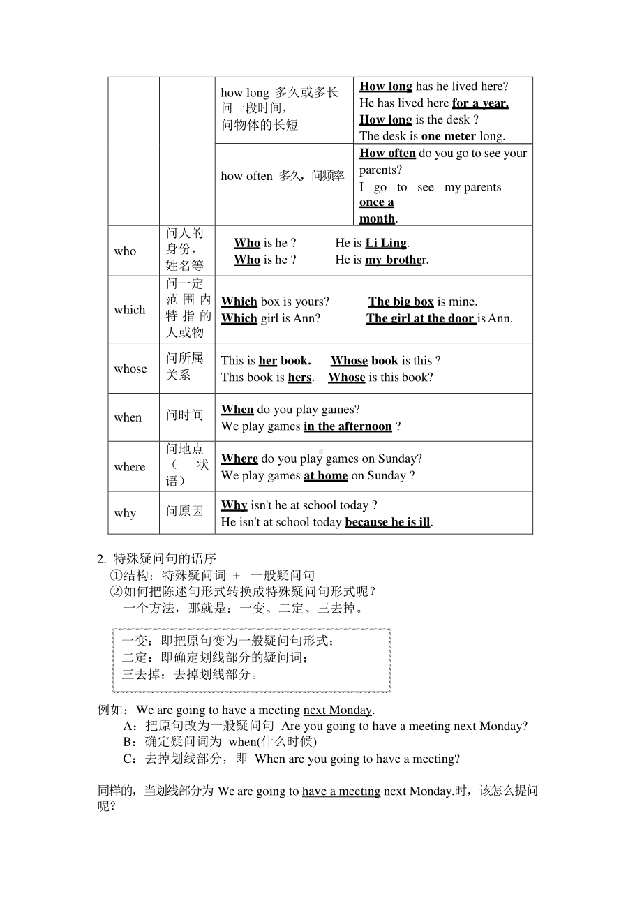 外研版七年级下册英语Module5语法知识点复习及练习（无答案）.docx_第2页