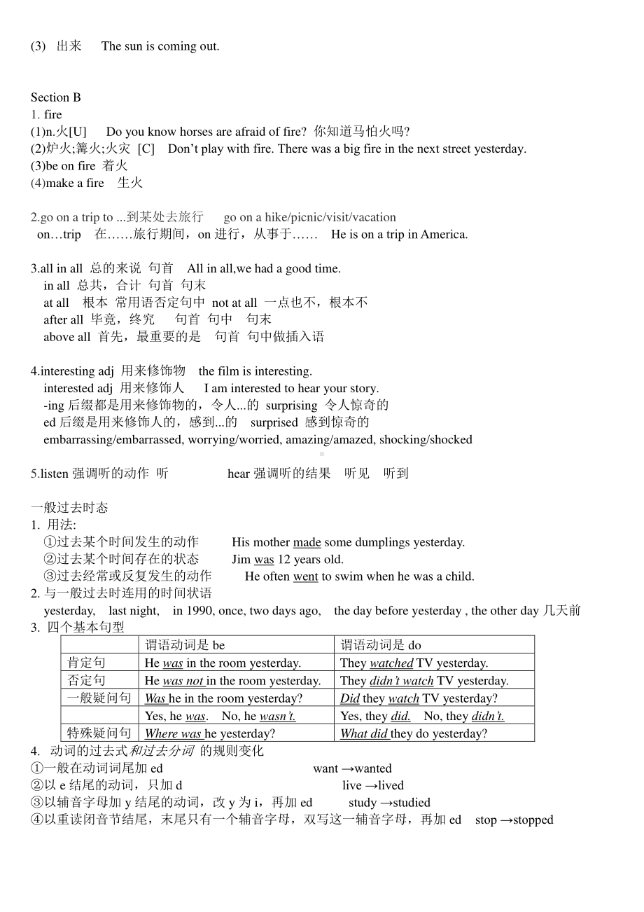 2020年春人教新目标七年级下册英语Unit11知识点总结.doc_第2页