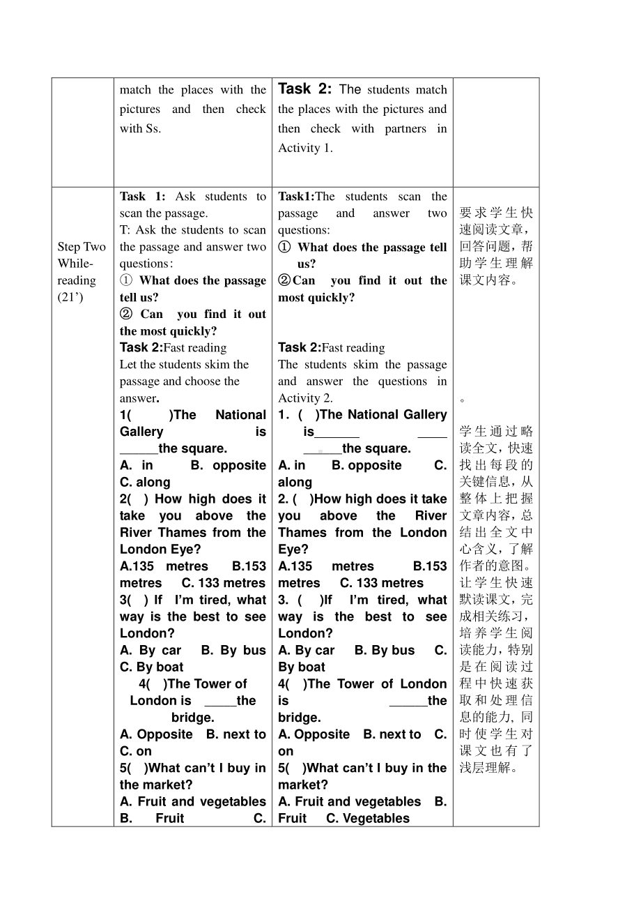 外研版七年级下册英语Module6 Unit 2教案.doc_第2页