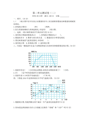 2021年春苏教版五年级数学下册第二单元测试卷及答案二.docx