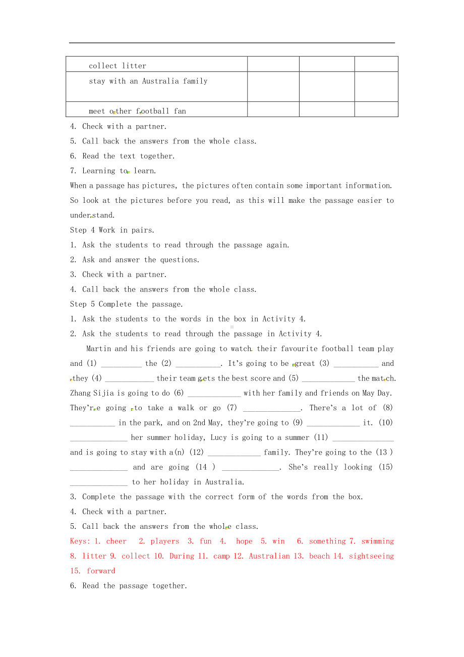 外研版七年级下册英语Module 3 Unit 2教案4.docx_第2页