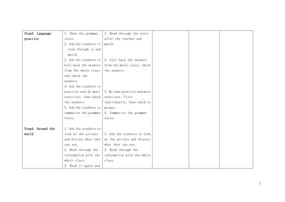 外研版七年级下册英语Module 1 Lost and found Unit 3 Language in use教案1.doc_第2页