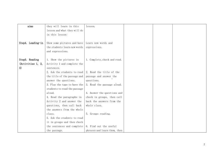 外研版七年级下册英语Module 1 Lost and found Unit 2 Are they yours 教学设计.doc_第2页