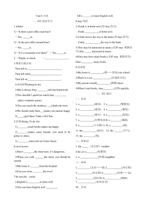 人教版 七年级下册英语 Unit 8 重点单词 短语 经典句式 练习题（含答案）.docx