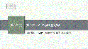 2022年（新教材）新高考生物一轮复习课件：第8讲　第1课时　ATP　细胞呼吸的类型及过程.pptx