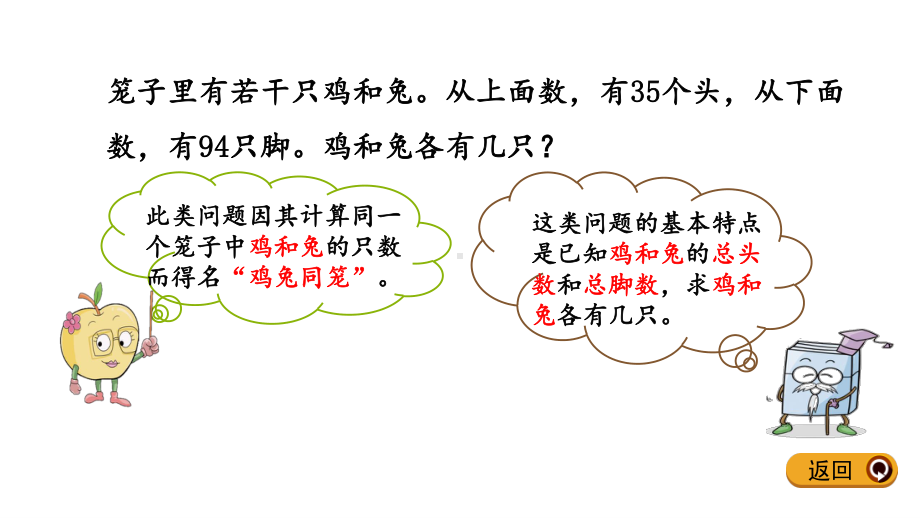 人教版四年级数学下册第九单元《数学广角—鸡兔同笼》全部课件（共2课时）.pptx_第3页