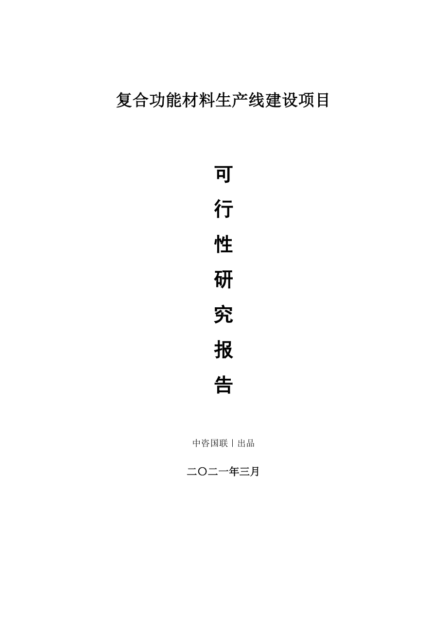 复合功能材料生产建设项目可行性研究报告.doc_第1页