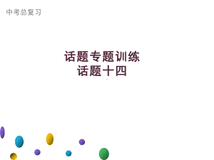 2021年广东中考英语二轮复习生活话题集训课件 话题十四　热点话题.ppt