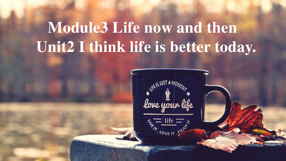 外研版九年级下册英语Module 3　Life now and then Unit 2　I think life is better today. ppt课件.pptx_第1页