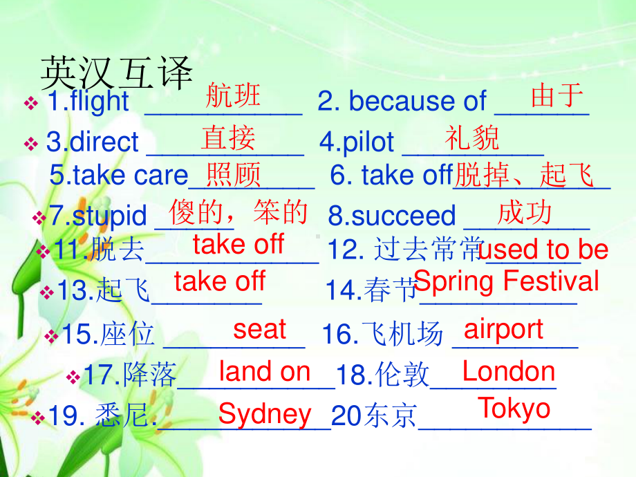 外研版九年级下册英语Module 1 travel -revision教学ppt课件.ppt_第3页