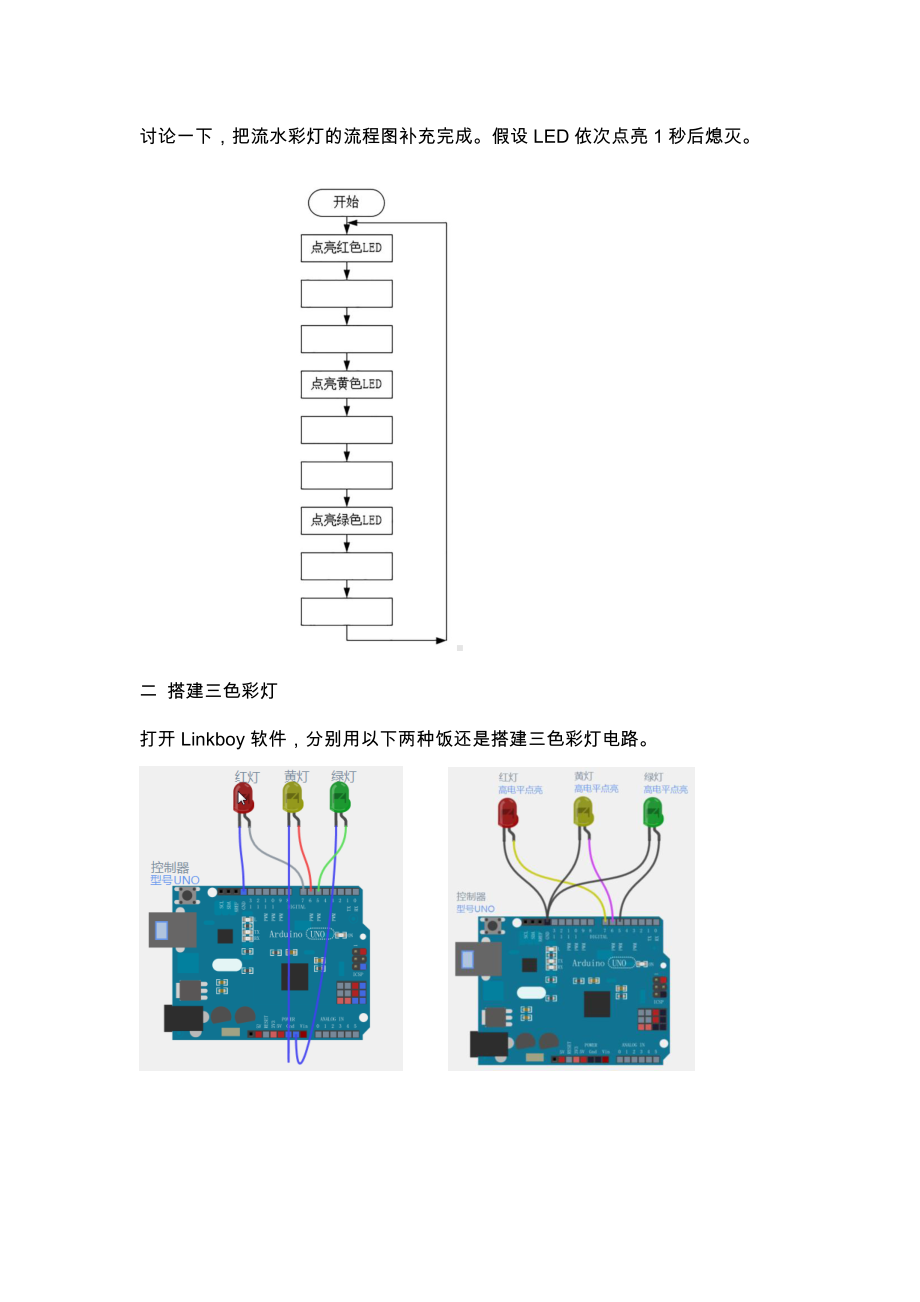 鲁教版第六册信息技术 第11课 流光异彩流水灯 教案-教学设计.doc_第2页