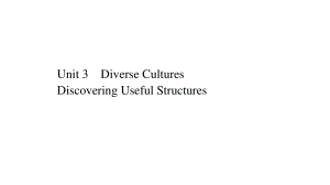 高一下学期 人教版（2019新教材）必修第三册Unit 3 Discovering Useful Structures课件.ppt