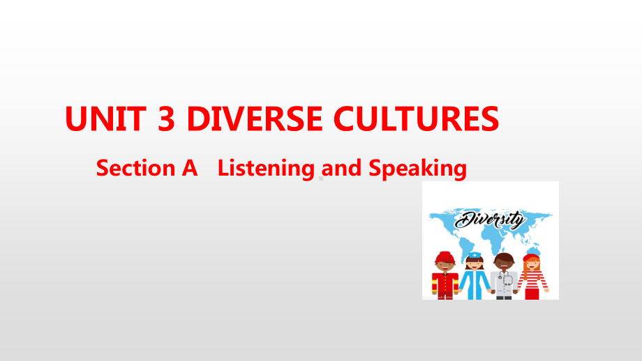 人教版（2019新教材）高中英语必修第三册教学课件：Unit 3 Diverse Cultures Section A(共11张PPT).pptx_第1页