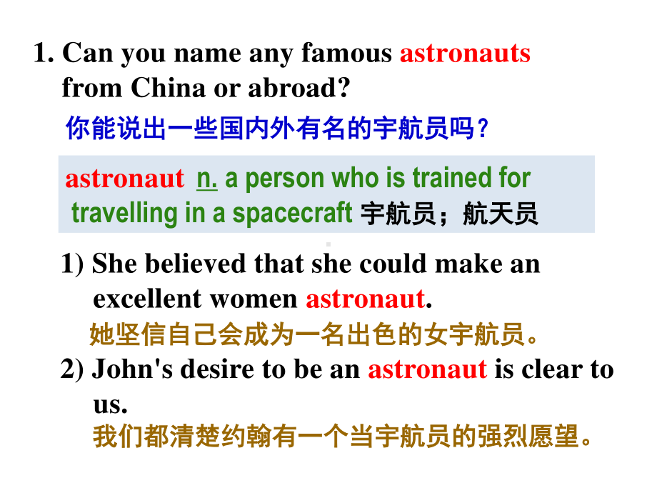 人教版（2019新教材）必修第三册 Unit 4 Space Exploration Language points(共23张PPT).ppt_第2页