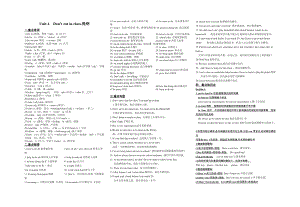 人教版七年级下册 英语unit4提纲.doc