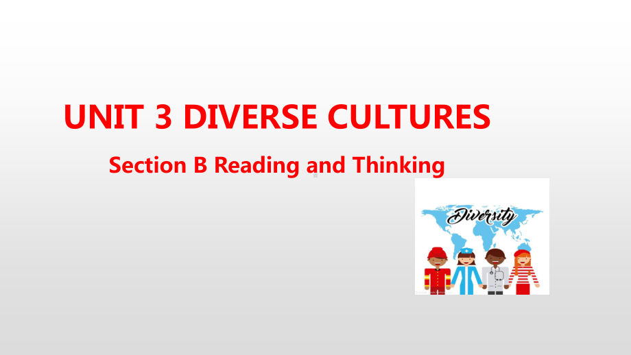 人教版（2019新教材）高中英语必修第三册教学课件：Unit 3 Diverse Cultures Section B(共31张PPT).pptx_第1页