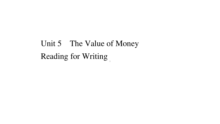 高一下学期 人教版（2019新教材）必修第三册Unit 5 Reading for Writing课件.ppt_第1页