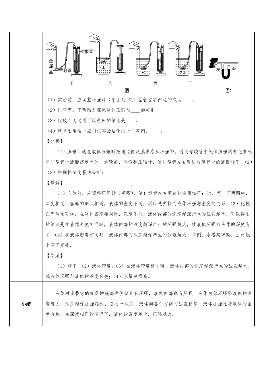 2020-2021学年人教版物理八下册：9.2 液体压强-教案(3).doc_第2页