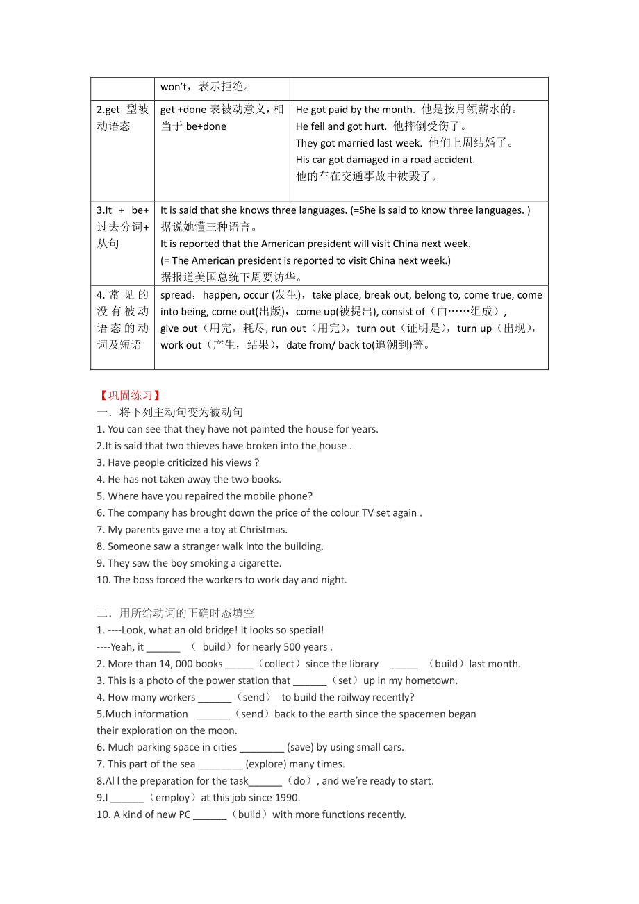 2019新人教版高中英语必修第二册Unit3单元同步语法讲练（含答案）.docx_第3页