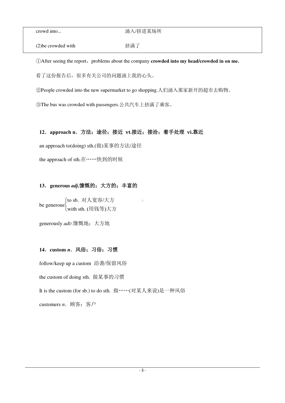 2019新人教版高中英语必修第二册Unit 4　History and Traditions Listening and Talking & Reading for Writing 知识梳理.docx_第3页