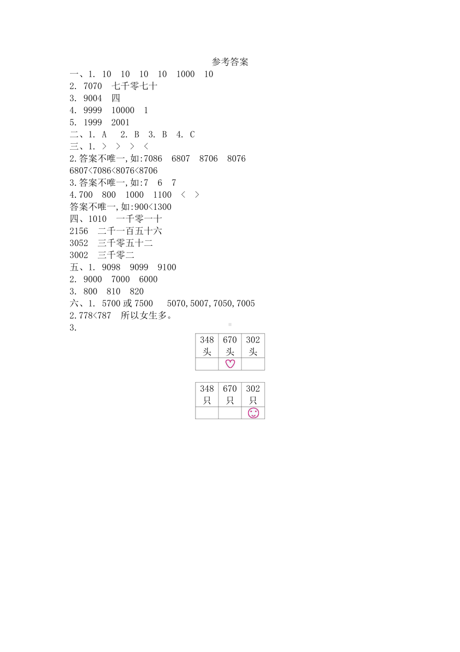 2021年北京版二年级数学下册第四单元测试题及答案一.docx_第3页