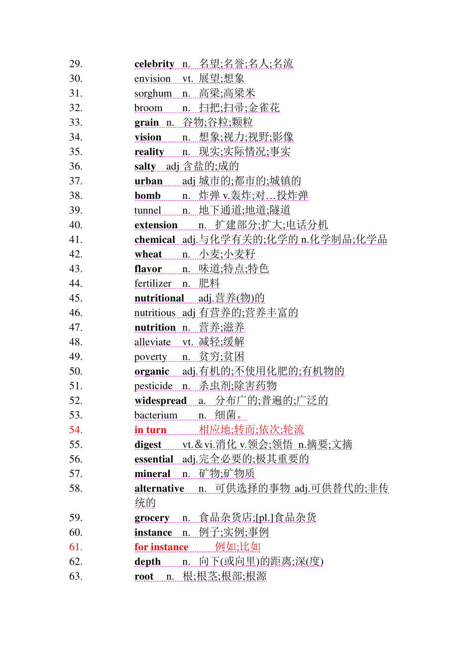 2019新人教版高中英语选修第一册Unit 5 单词表打印版.docx_第2页