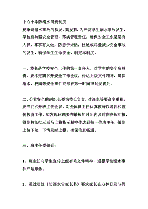 中心小学防溺水问责制度.docx